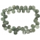 Green Phantom pear shape beads bracelet