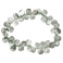 Green Phantom pear shape beads bracelet