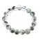 Green Phantom faceted round beads bracelet