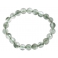 Green Phantom faceted round beads bracelet
