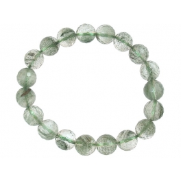 Green Phantom faceted round beads bracelet Green Phantom faceted round beads bracelet