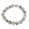 Green Phantom faceted round beads bracelet