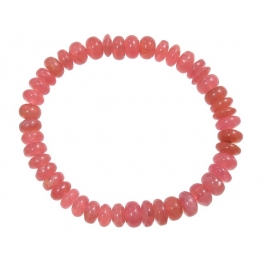 Rhodochrosite flat beads bracelet Rhodochrosite flat beads bracelet