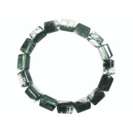 Green Phantom barrel beads bracelet Green Phantom barrel beads bracelet
