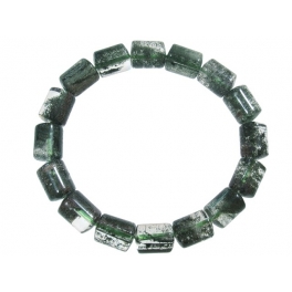 Green Phantom barrel beads bracelet Green Phantom barrel beads bracelet