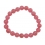Rhodochrosite round beads bracelet