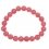 Rhodochrosite round beads bracelet