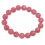 Rhodochrosite round beads bracelet
