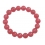 Rhodochrosite round beads bracelet
