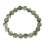 Green Rutilated Quartz round beads bracelet