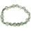 Green Rutilated Quartz flat beads bracelet