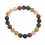 Mixed Rutilated Quartz round beads bracelet