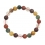 Mixed Rutilated Quartz round beads bracelet