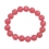 Rhodochrosite round beads bracelet