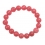 Rhodochrosite round beads bracelet