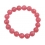 Rhodochrosite round beads bracelet