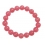 Rhodochrosite round beads bracelet