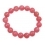 Rhodochrosite round beads bracelet