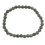Green Rutilated Quartz round beads bracelet