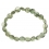 Green Rutilated Quartz flat beads bracelet