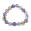 Ametrine faceted round beads bracelet