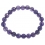 Amethyst faceted round beads bracelet