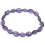 Amethyst faceted flat beads bracelet