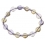 Ametrine heart beads bracelet