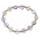 Ametrine heart beads bracelet
