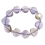 Ametrine faceted heart beads bracelet