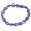 Amethyst flat beads bracelet
