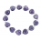 Amethyst heart beads bracelet