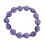 Amethyst heart beads bracelet