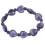 Amethyst heart beads bracelet