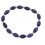 Amethyst barrel beads bracelet
