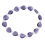 Amethyst heart beads bracelet