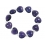 Amethyst heart beads bracelet