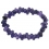 Amethyst wooden fish drum beads bracelet