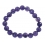 Amethyst faceted round beads bracelet