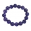 Amethyst round beads bracelet