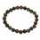 Black color Moonstone  round beads bracelet