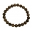 Black color Moonstone  round beads bracelet
