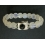 Blue sheen color Moonstone  DD beads bracelet
