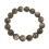 Grey color Moonstone round beads bracelet