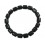 Black Tourmaline barrel shaped beads bracelet