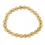 Citrine faceted round beads bracelet