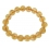 Citrine faceted round beads bracelet