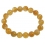 Citrine faceted round beads bracelet