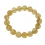 Citrine faceted round beads bracelet