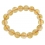 Citrine faceted round beads bracelet